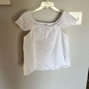 100% Cotton J Crew Off The Shoulder Top
